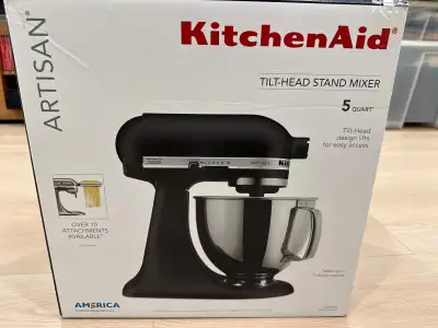 KitchenAid artisan mixer black Matte, View more
