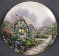 Thomas Kinkade "Chandler's Cottage" collector plate by Knowles, 