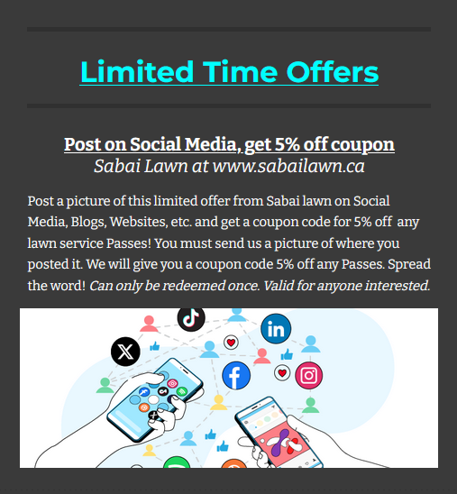 Sabai Lawn Inc. - Specialized Lawn Service Passes (Res. & Com.) in Lawn, Tree Maintenance & Eavestrough in City of Toronto - Image 4