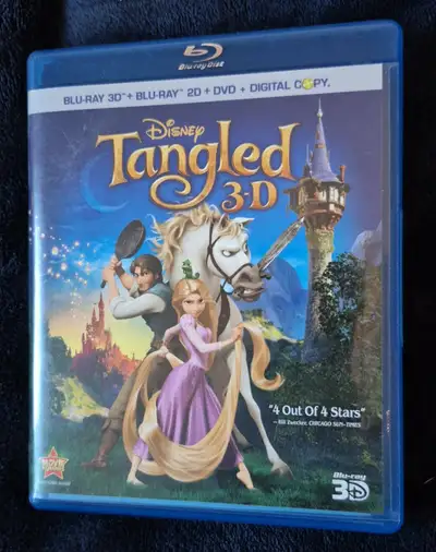 Disney's Tangled 3-D Blu-Ray + DVD. I only take cash, but have change if needed. Pick up is in West...