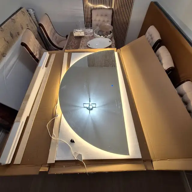 Half Moon LED MIRROR  in Indoor Lighting & Fans in City of Toronto - Image 4