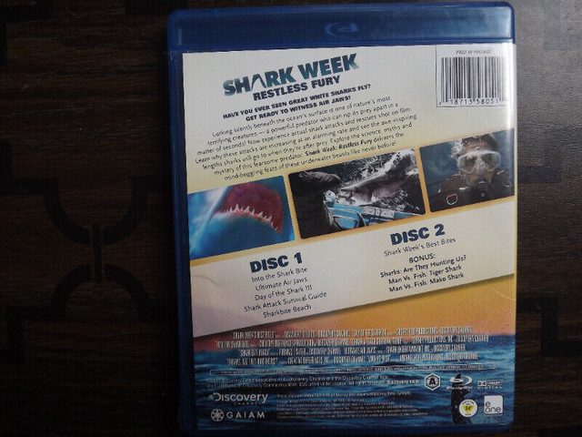 FS: Discovery Channel's "Shark Week: Restless Fury" 2 BLU-RAY Di in CDs, DVDs & Blu-ray in London - Image 2