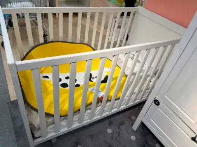 CRIB + BABY MATTRESS + MATTRESS PROTECTOR, View more