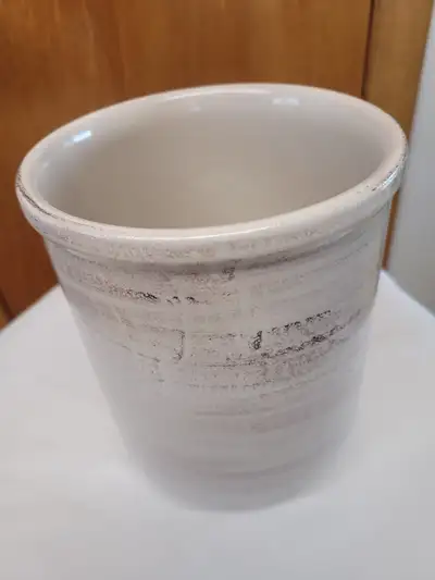 Distressed Looking Ceramic Utensil Holder, View more