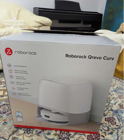 New - $1,100 Roborock Qrevo Curv Robot Vacuum, View more