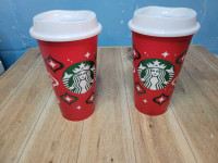 Starbucks reusable coffee Cubs like new . 