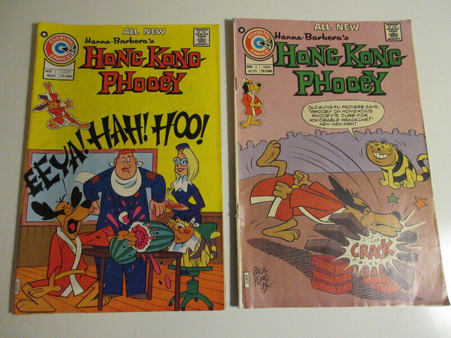 Hanna Barbera's Hong Kong Phooey #1 and #2 Comics in Comics & Graphic Novels in City of Halifax