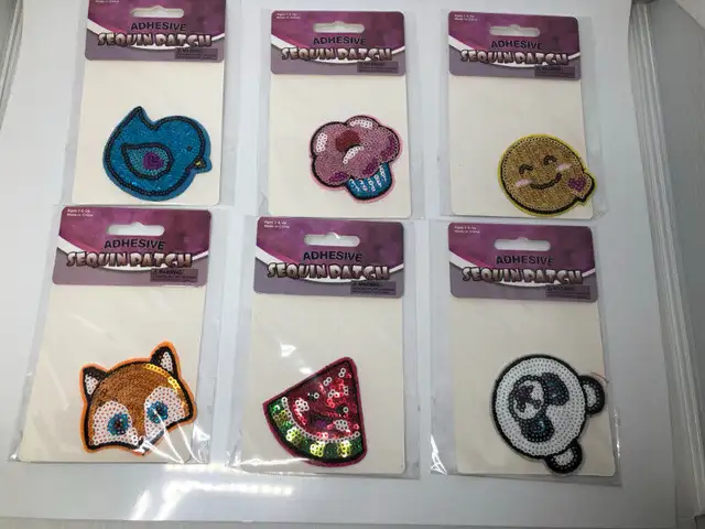 Lot of brand new Adhesive Sequin  patches - NIP62863271943811129
