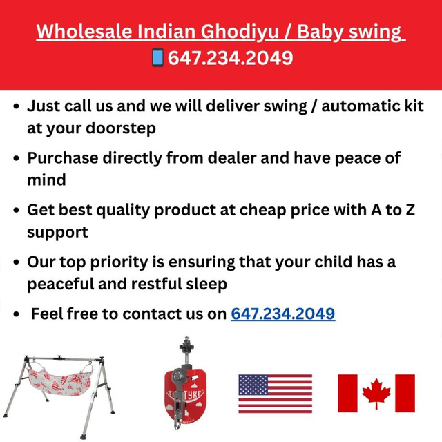 Indian Ghodiyu, Palna, Jhula, swing - Manual or Automatic kit in Other in Swift Current - Image 4