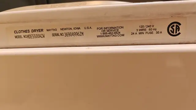 Maytag Neptune 27 Inch Electric Dryer with 6.0 Cu. Ft. capacity in Washers & Dryers in City of Halifax - Image 3