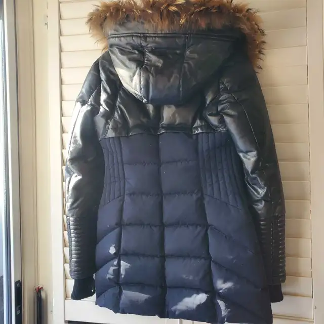 Rudsak Jacket Full Length With Leather and Real Fur in Women's - Tops & Outerwear in Markham / York Region - Image 9