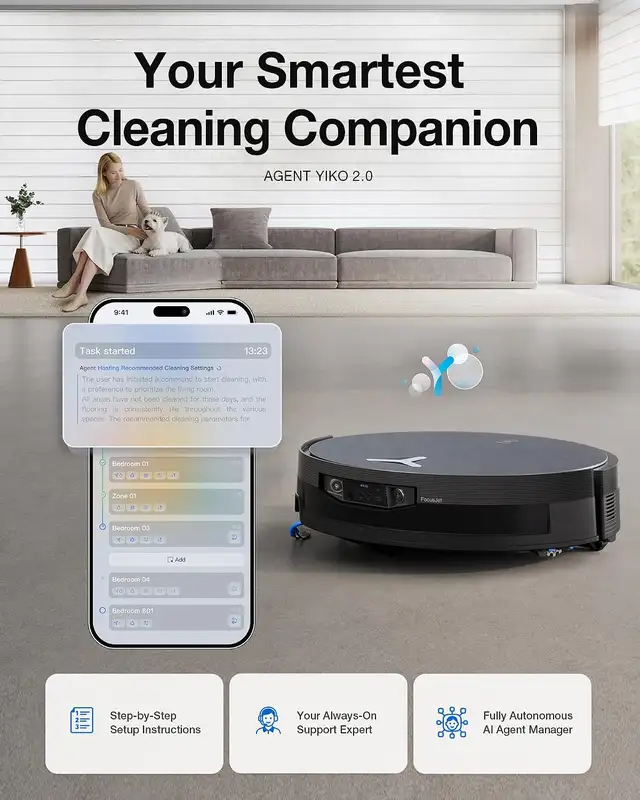 ECOVACS DEEBOT X12 OMNICYCLONE Robot Vacuum and Mop Bagless in Vacuums in Winnipeg - Image 10
