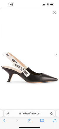 SOLD- NWT - DIORJ'Adior Leather Slingback Pumps Size 36.5