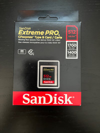 [BRAND NEW] SanDisk 512GB Extreme PRO CFexpress Card Type B