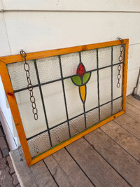 Antique English Stained Glass Window