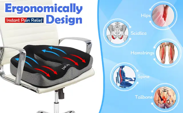 Memory Foam Seat Chair Cushion in Chairs & Recliners in City of Montréal - Image 5