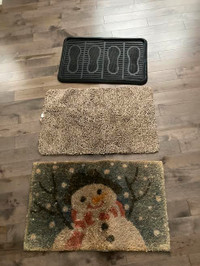 Selling out door mats lot of 3 some use,  but years ago