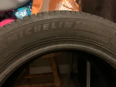 4 Slightly Used Michellin All Season Tires 205/55R 16
