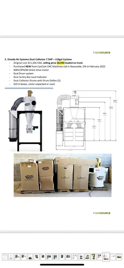 Oneida dust collector system, View more