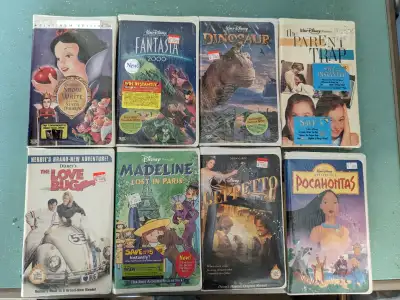 FACTORY SEALED DISNEY VHS MOVIES SELLING AS A LOT CONTACT ME IF INTERESTED 905-746-9143