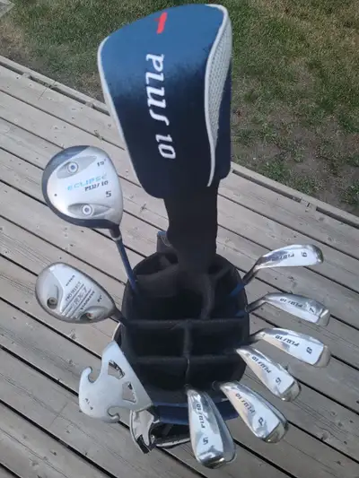Right Handed High MOI and Very Forgiving golf clubs Beautiful Baby Blue Grey Plus 10 Eclipse full ma...
