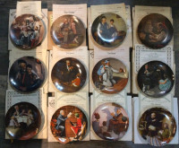 Norman Rockwell complete set of 12 plates of Heritage collection
