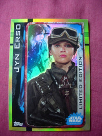 2016 Topps UK Star Wars Rogue One card Limited Edition Jyn Erso