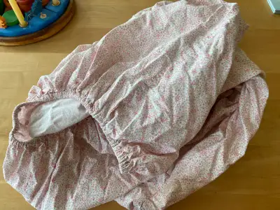 Drap contour fleuri pour bassinette bébé (marque Pehr) (PH), View more