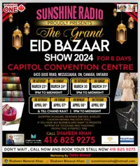 Largest Eid Bazaar mississauga is happening today @ CAPITOL con