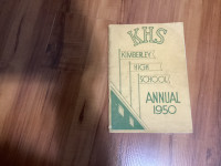 1950 KIMBERLY HIGH SCHOOL ANNUAL. $20 mail $1.99LOCATED IN TRAIL