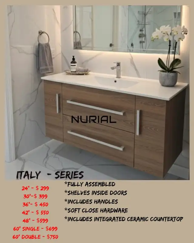 bathroom vanities countertops led mirrors kitchen countertops in Dressers & Wardrobes in Oakville / Halton Region - Image 4