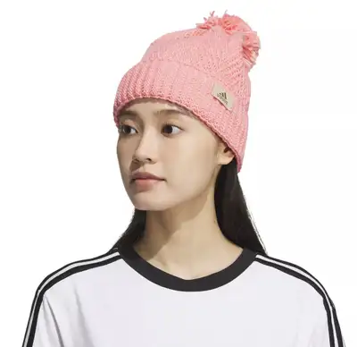 Adidas women’s knit winter beanie hat, pink, View more