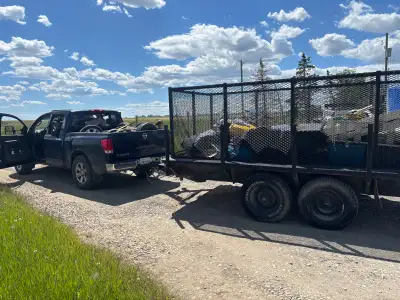 Pick up Truck and 14 foot trailer - appliance & furniture delivery -junk removal -site cleanups -fen...