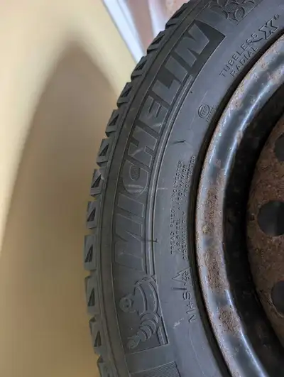Selling a set of 4 steel rims with Michelin X-Ice tires mounted. Important Fitment Note: The center...