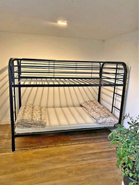 Brand new ~ Twin over Twin Metal bunk bed with mattress