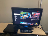 19” Samsung TV combined with Sony Smart  Blue  Ray Player