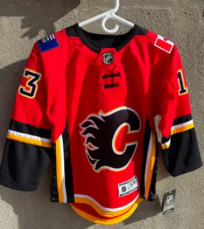 NHL Official Licensed Calgary Flames Jersey - Gaudreau Youth S/M, View more