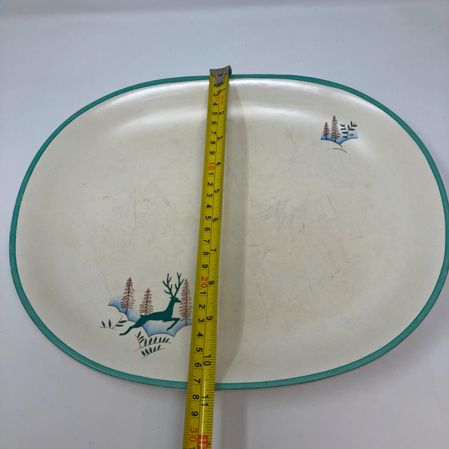 HTF Crown Devon Greenland Large & Small Platters Deer AS IS in Arts & Collectibles in Kitchener / Waterloo - Image 4