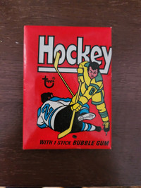 PAQUET 1975-76 - WAX PACK - CARTE HOCKEY CARD -UNOPENED - SEALED