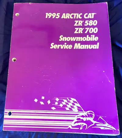AM672 1995 Arctic Cat Snowmobile ZR 580 ZR 700 Service Manual p/n 2255-133 1.3