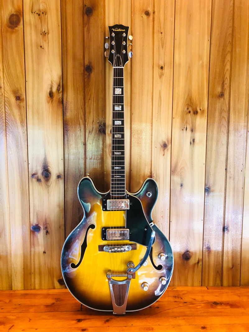 1960s Ventura ES335 Guitar Made in Japan Vintage! Guitars