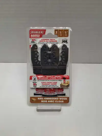 Diablo 3 pack Nail-embedded wood Oscillating blades *NEW*, View more