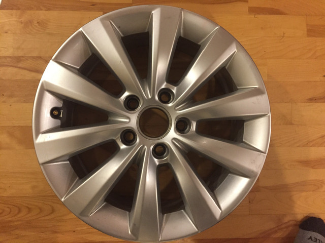 VW 16 inch alloy rims,  205 55 16 tires in Tires & Rims in Saint John