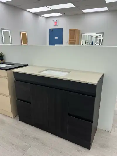 48” vanity with countertop on sale three colours to choose for vanity Quartz or marble countertops D...