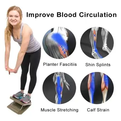 NEW - Adjustable (5 positions) portable slant board/foot rest, View more