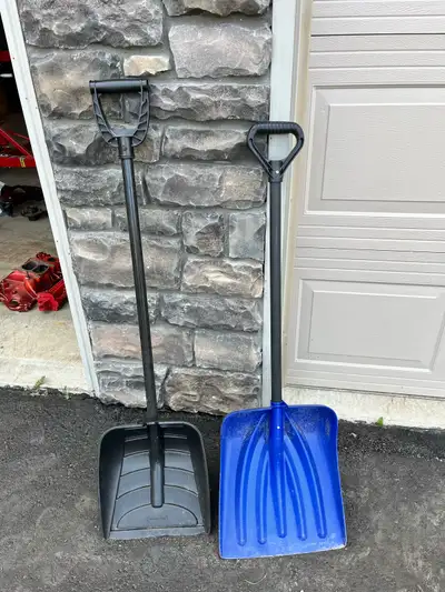 Plastic snow shovels, View more