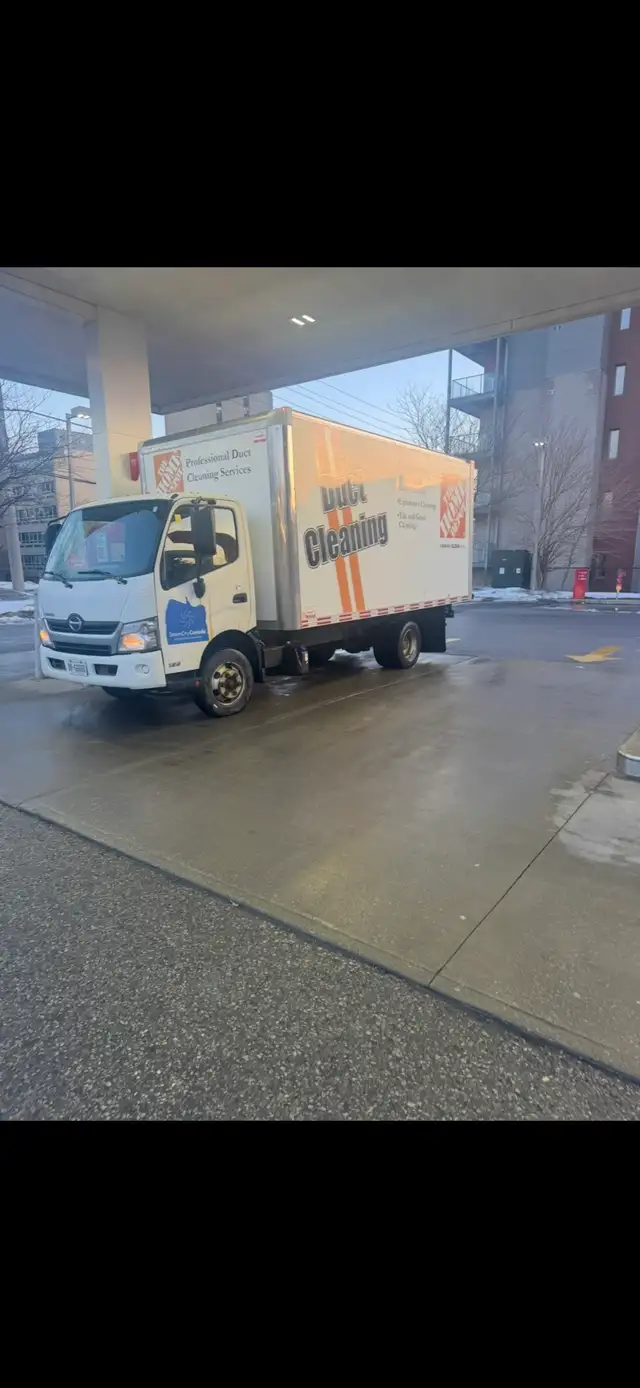 Duct cleaning truck. 