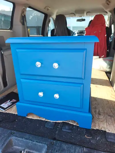 Blue nightstand , View more