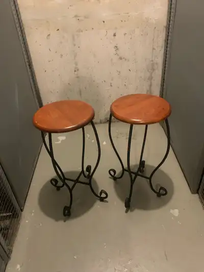 Accent Stools/Plant Stands - Wood Top, View more