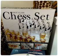 The Shot Glass Chess Set